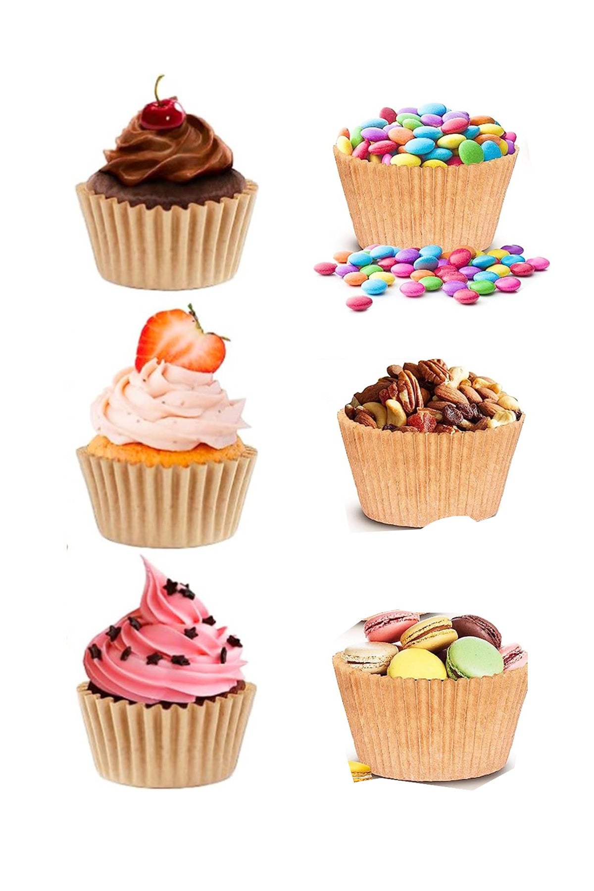 Rost 100’lü Kağıt Kek, Cupcake ve Muffin Kalıbı