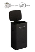 Paloma 60l Tek Yıkanabilir Bölmeli Katlanabilir Kumaş Kirli Çamaşır Sepeti Ink Black