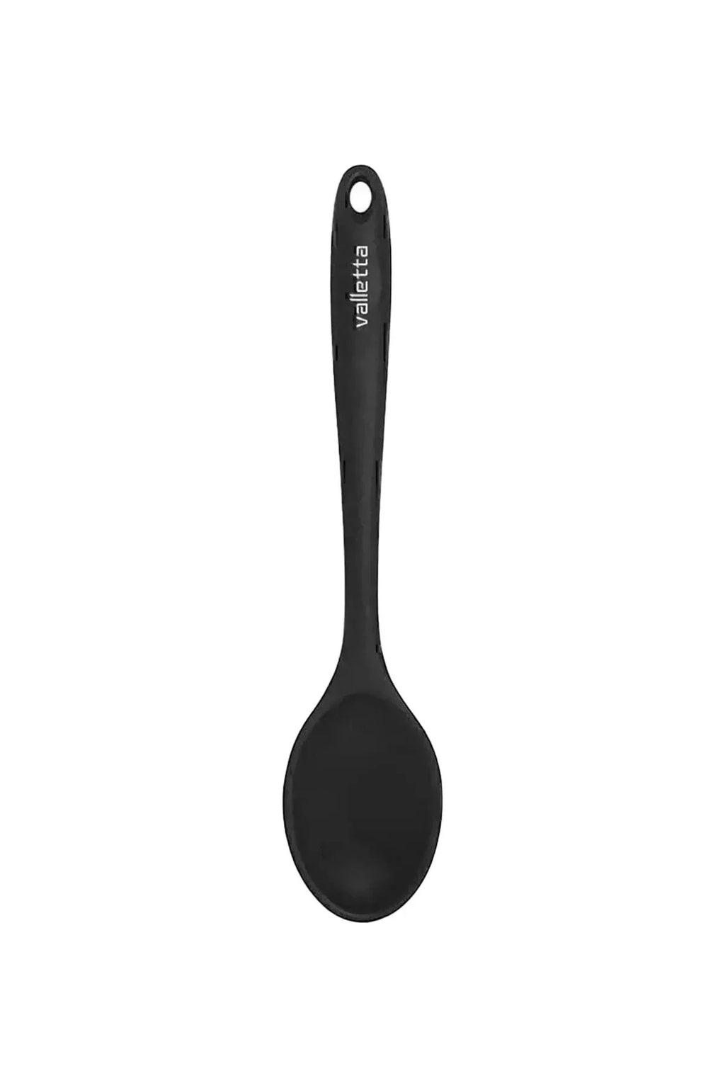 Tekli Isıya Dayanıklı Yanmaz Yapışmaz Tadım Kaşığı Silikon Servis Tadım Kaşık Siyah