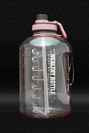 Winta Bpa Içermez Motivasyonel Su Matarası 2.5 Lt Pembe Su Matarası,su Şişesi,suluk