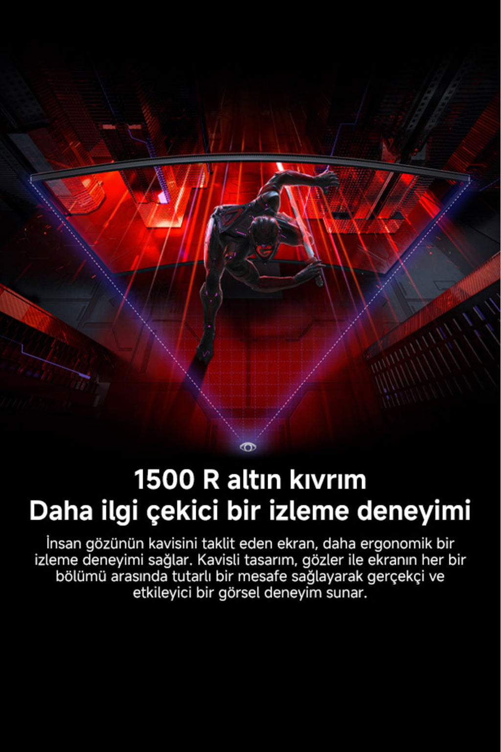 Curved Gaming Monitör G34WQi 34″ 180Hz 1ms UWQHD Oyuncu Monitör