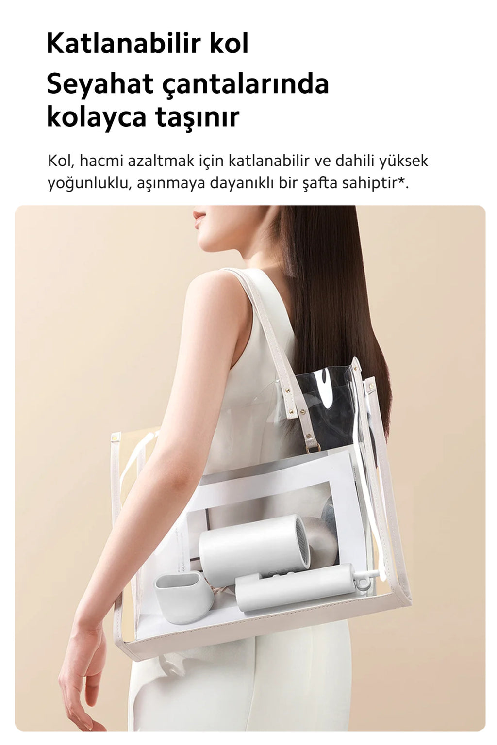 H101 Negatif iyon Saç Kurutma Makinesi 1600w Pembe 2024 Model Xiaomi Türkiye Garantili