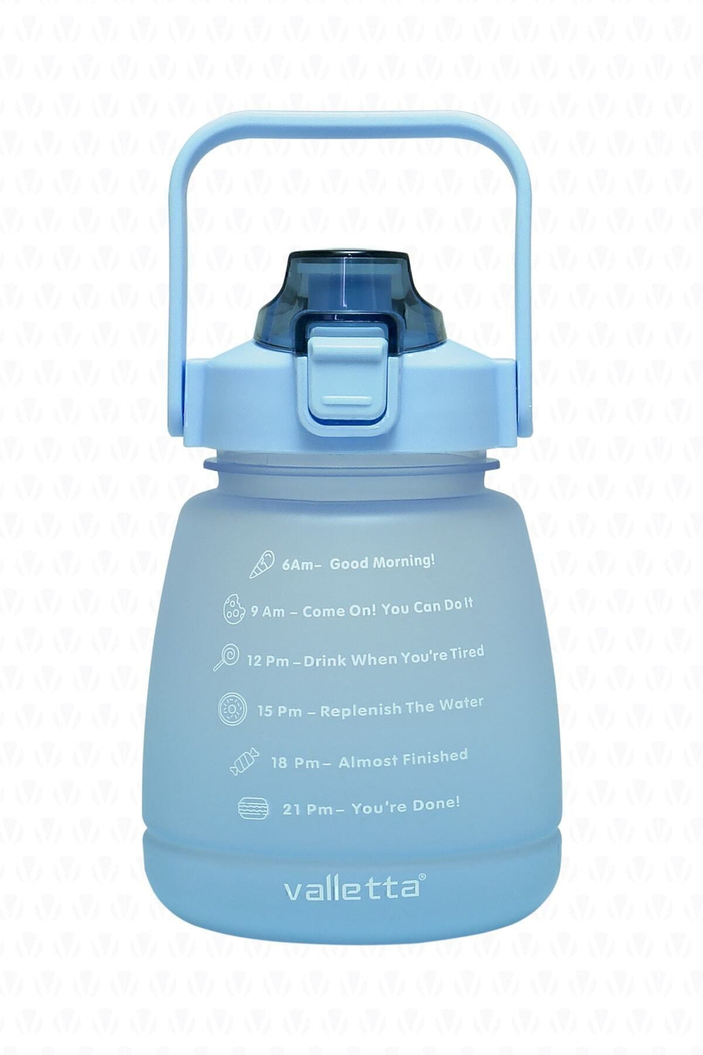 Lusca Bpa Içermez Motivasyonel Su Matarası 1,3 Lt Mavi Su Matarası,su Şişesi,suluk