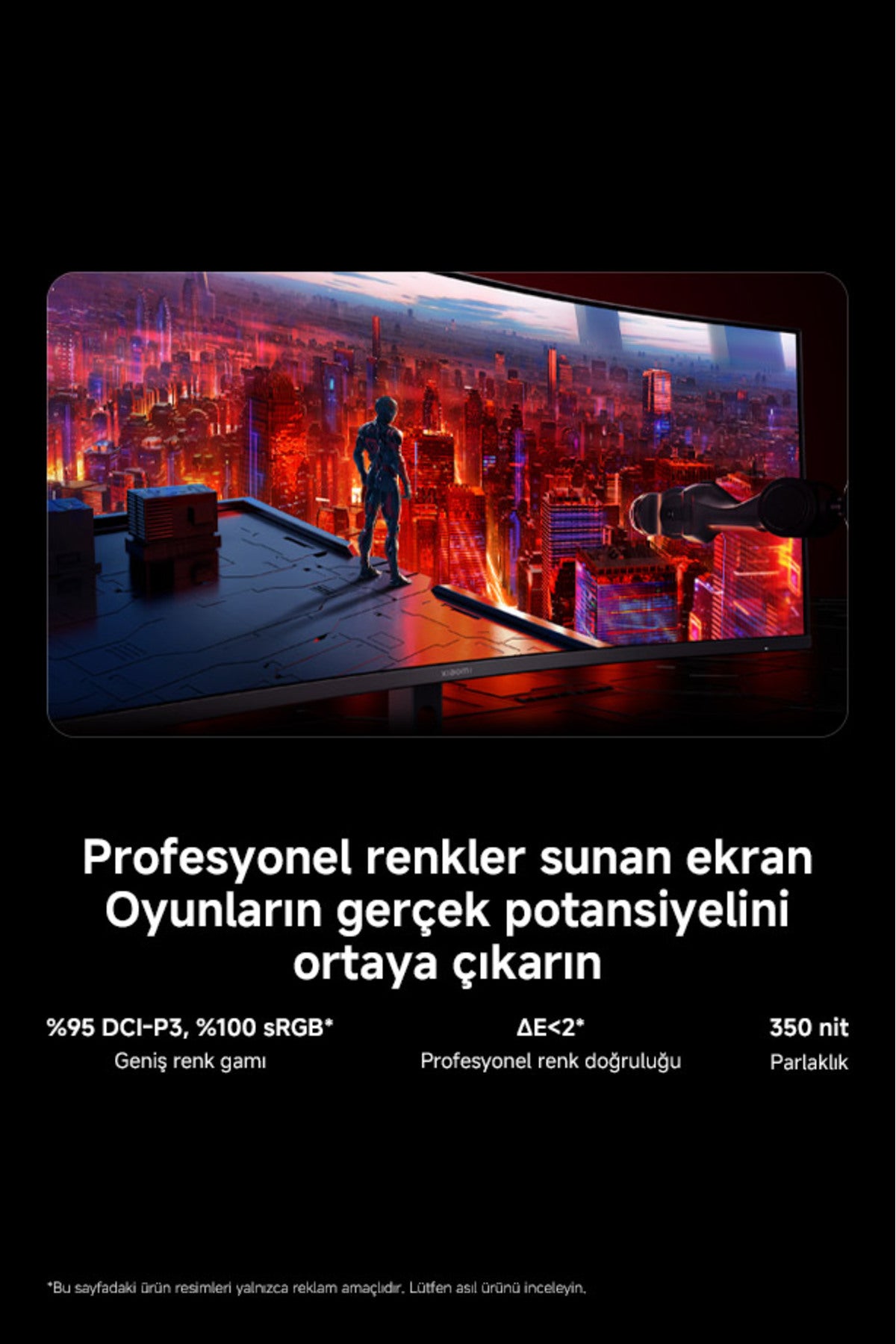 Curved Gaming Monitör G34WQi 34″ 180Hz 1ms UWQHD Oyuncu Monitör