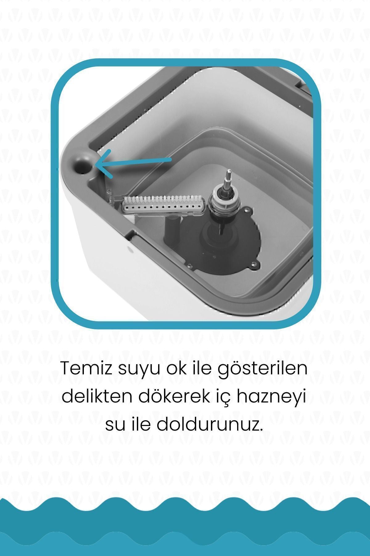 Lamonica 4 Mop Bezli Temiz Ve Kirli Suyu Ayıran Otomatik Temizlik Seti Mop Paspas