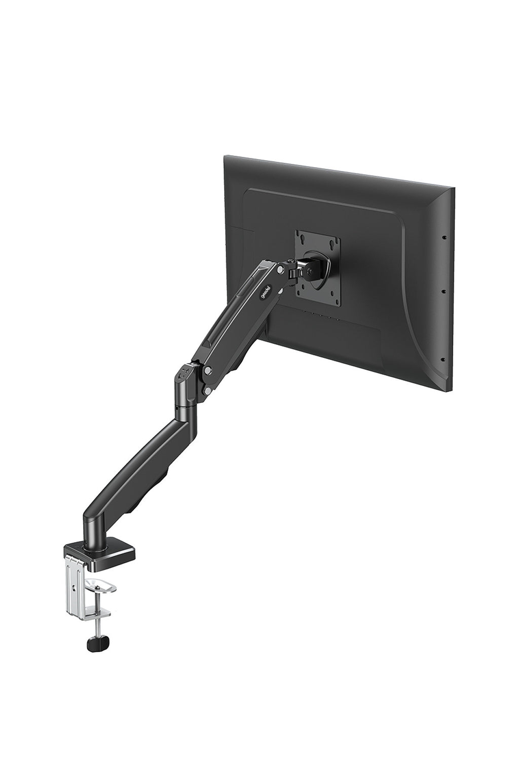 17-32 İnç Amortisörlü Monitör Kolu Tam Hareketli VESA Uyumlu Masa Kelepçeli Monitör Standı (2-9 kg) - Siyah