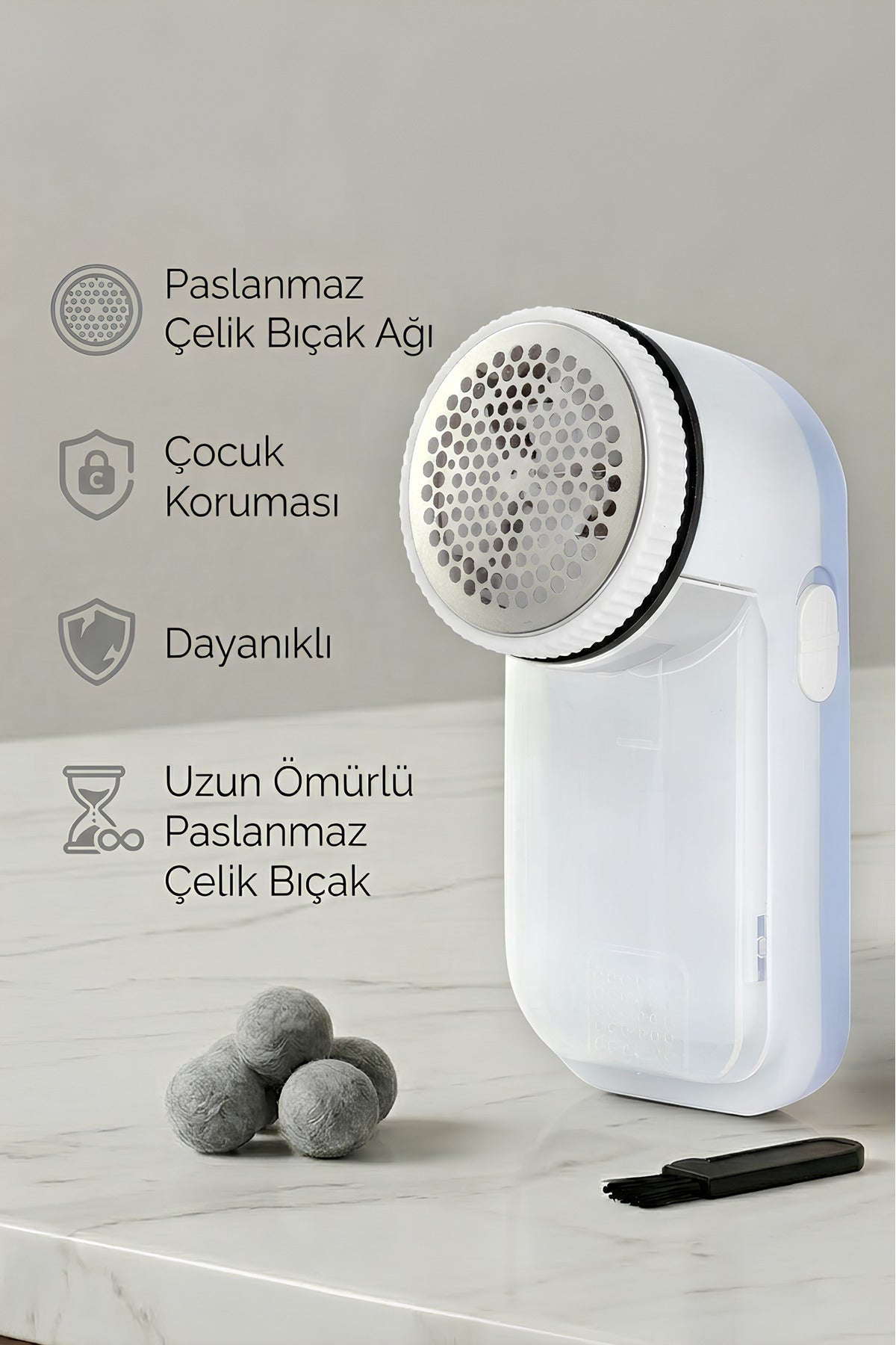 Treventus Pilli Tiftik Temizleyici Tüy Toplayıcı Mavi