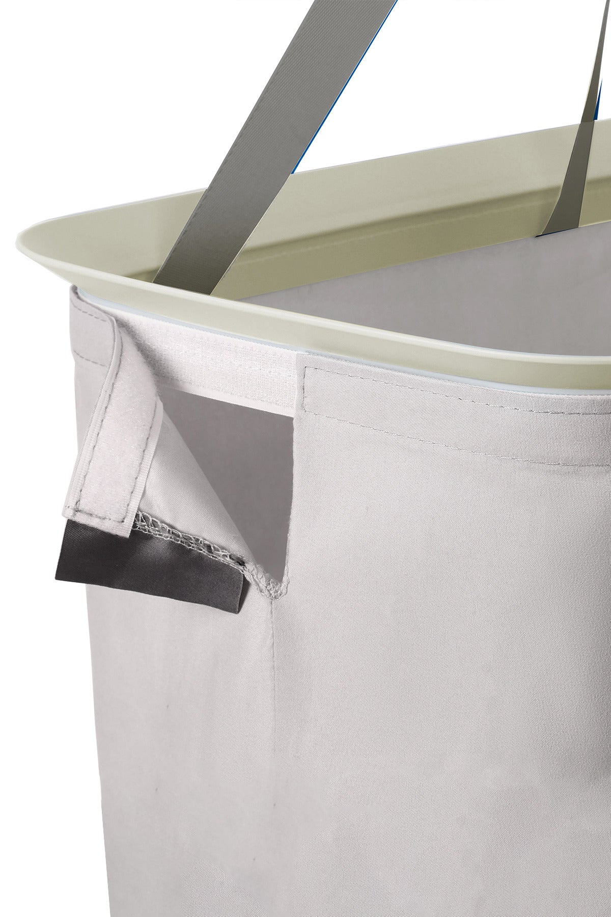 Paloma 100l Çift Yıkanabilir Bölmeli Katlanabilir Kumaş Kirli Çamaşır Sepeti Cappuccino Beige XL