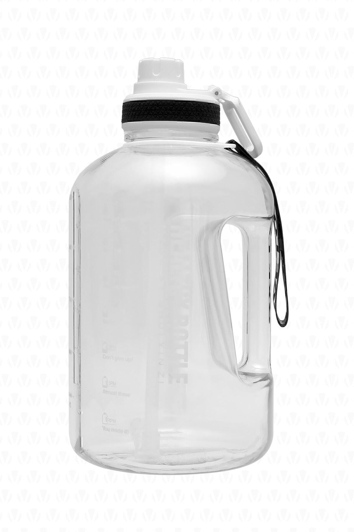 Winta Bpa Içermez Motivasyonel Su Matarası 2.5 Lt Beyaz Su Matarası,su Şişesi,suluk