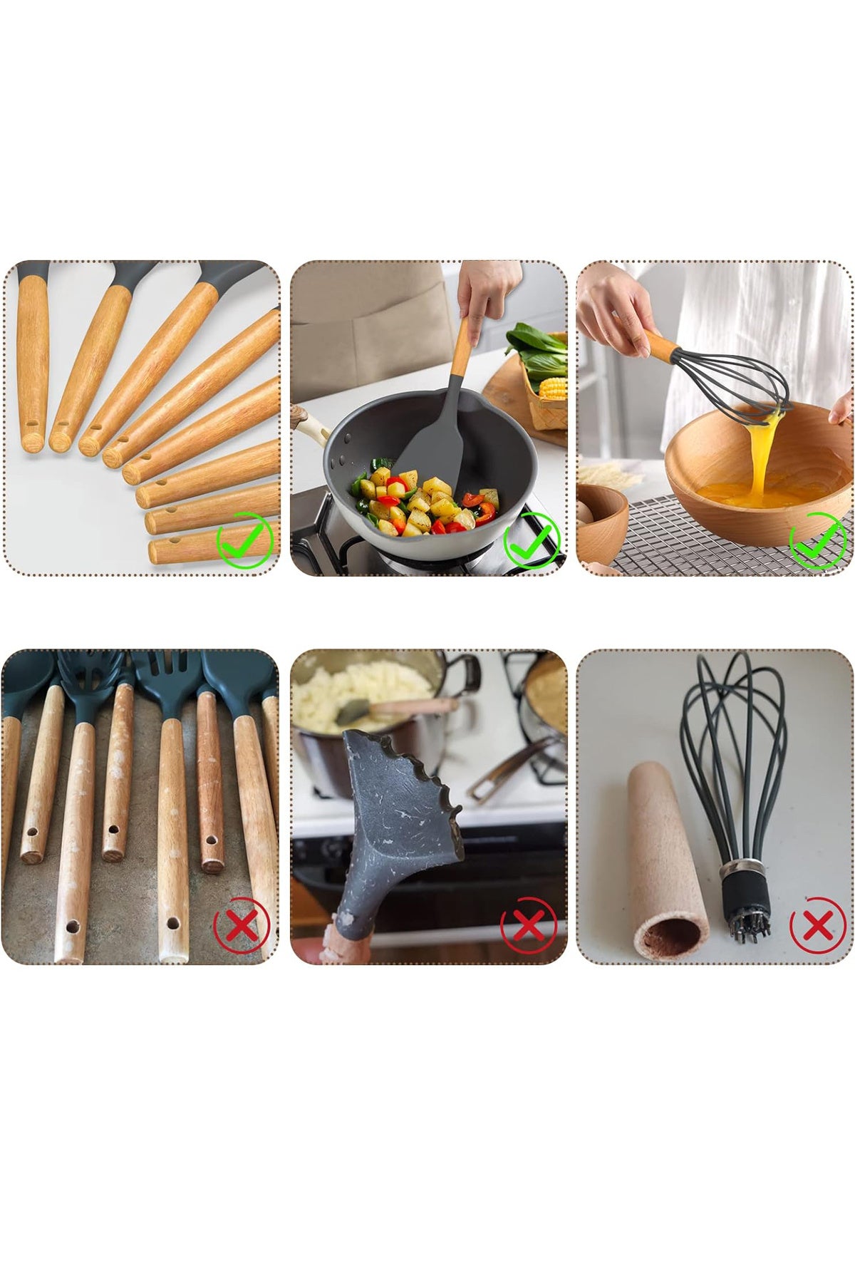 Verrazano Isıya Dayanıklı Yanmaz Yapışmaz 28 Parça Silikon Spatula Mutfak Seti Gri