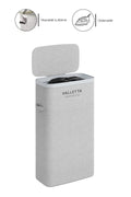 Paloma 40l Tek Yıkanabilir Bölmeli Katlanabilir Kumaş Kirli Çamaşır Sepeti Light Gray