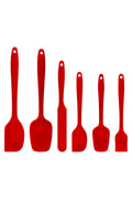 Margo Isıya Dayanıklı Yanmaz Yapışmaz Silikon Spatula Seti 6 Parça Kırmızı