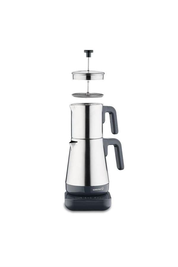KORKMAZ A850-01 MODERNA ELEKT. ÇAYDANLIK GRİ/SATİN