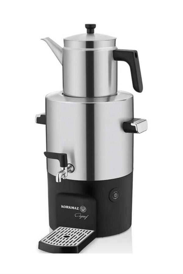 KORKMAZ A841 ÇAYŞEF SEMAVER INOX/SATİN