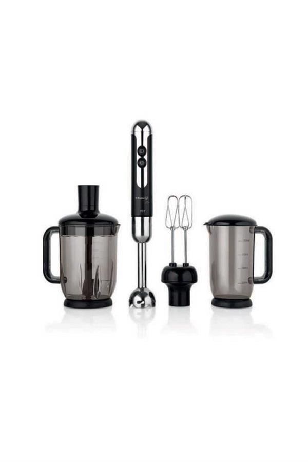 KORKMAZ A447-12 MİA MEGA BLENDER SET SİYAH/KROM