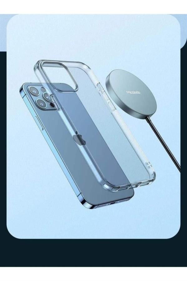 Ch-8720 Manyetik Magsafe Kablosuz Hızlı Şarj Cihazı Siyah