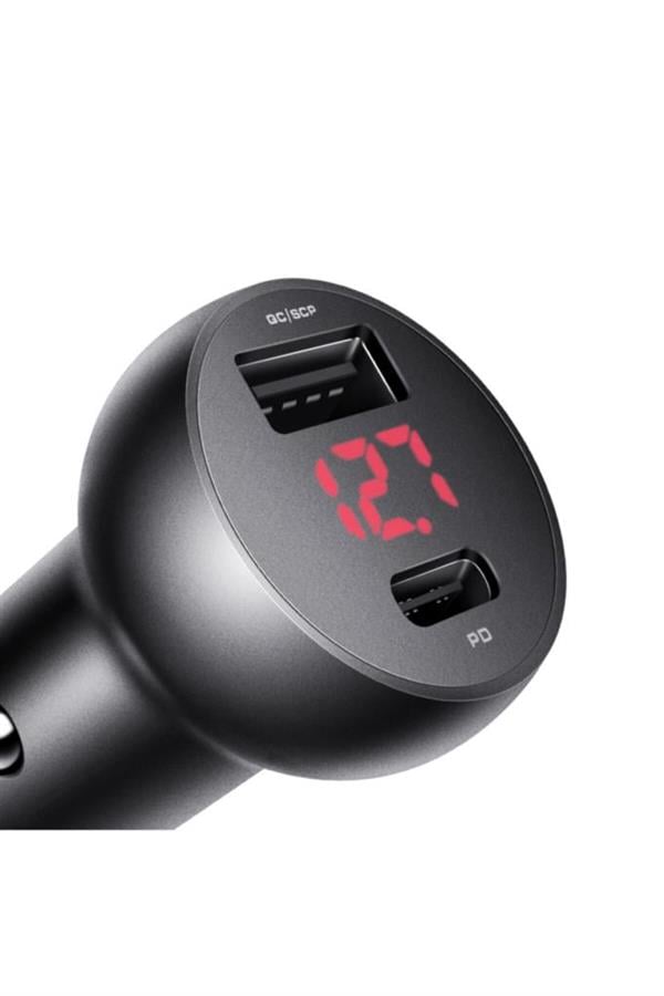 MCDODO CC-6810 30W 1XTYPE-C 1XUSB GİRİŞLİ PD3.0 HIZLI ARAÇ ÇAKMAK ŞARJ - SİYAH