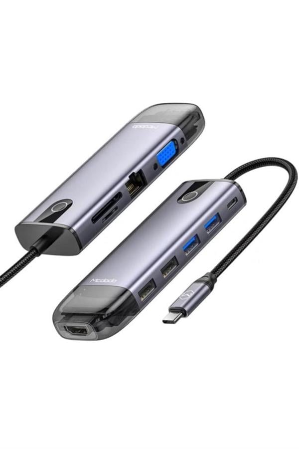 MCDODO HU-7420 10İN1 USB HUB ÇOĞALTICI - GRİ