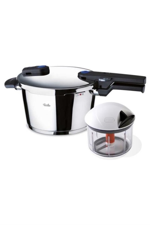 FISSLER VITAQUICK BLUE DÜDÜKLÜ TENCERE 6.0L+ FINECUT SET