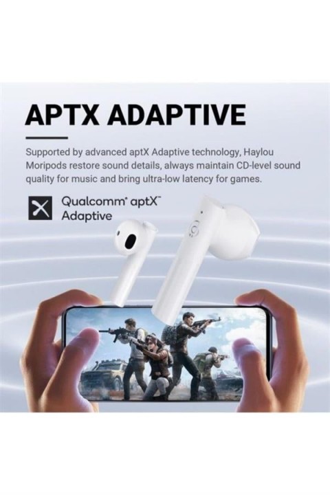 HAYLOU T33 TWS WIRELESS HEADPHONES WHITE