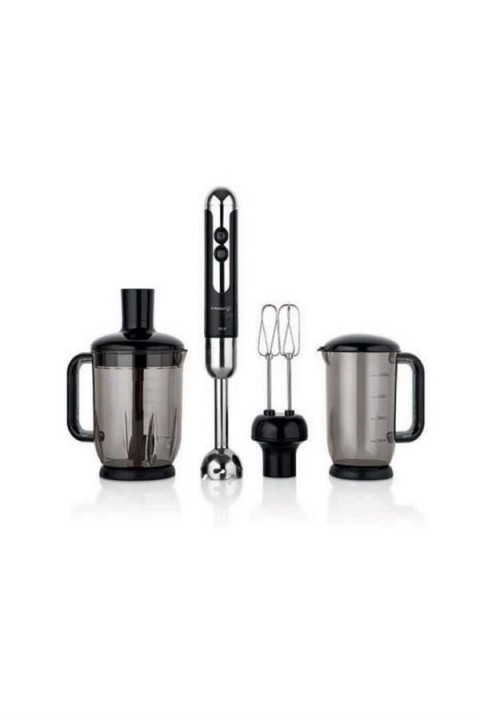 KORKMAZ A447-12 MİA MEGA BLENDER SET SİYAH/KROM