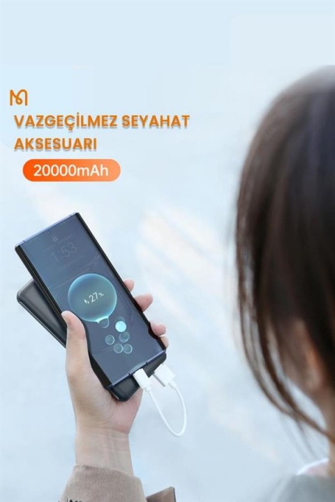 Mc-4351 20000 Mah Çift Usb Çıkışlı Led Göstergeli Powerbank