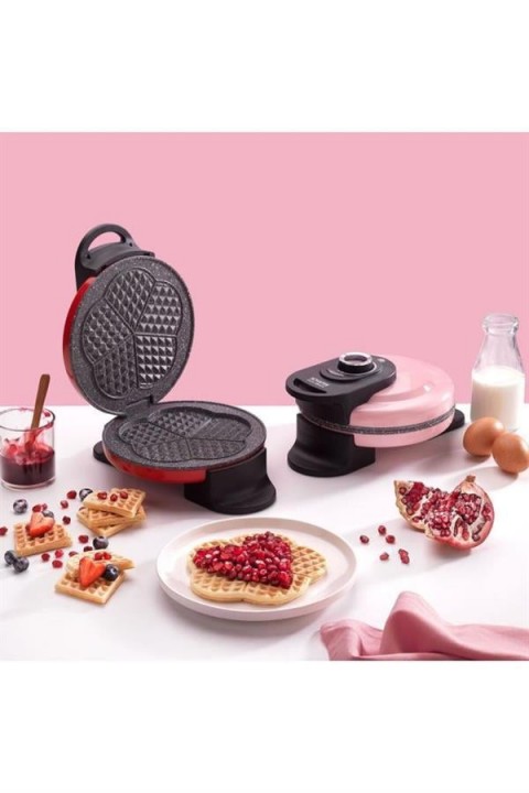 SCHAFER WAFFLE EXPRESS WAFFLE MAKİNESİ - KIRMIZI