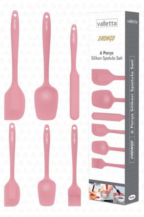 VALLETTA VLT1154 DRONGO 6'LI SPATULA SET PEMBE