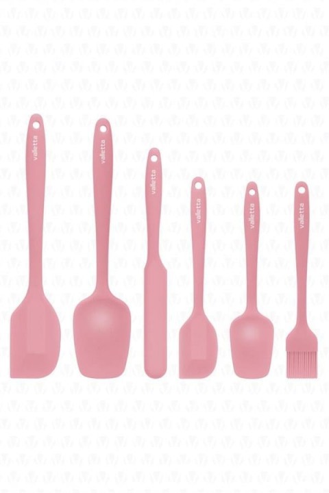VALLETTA VLT1154 DRONGO 6'LI SPATULA SET PEMBE