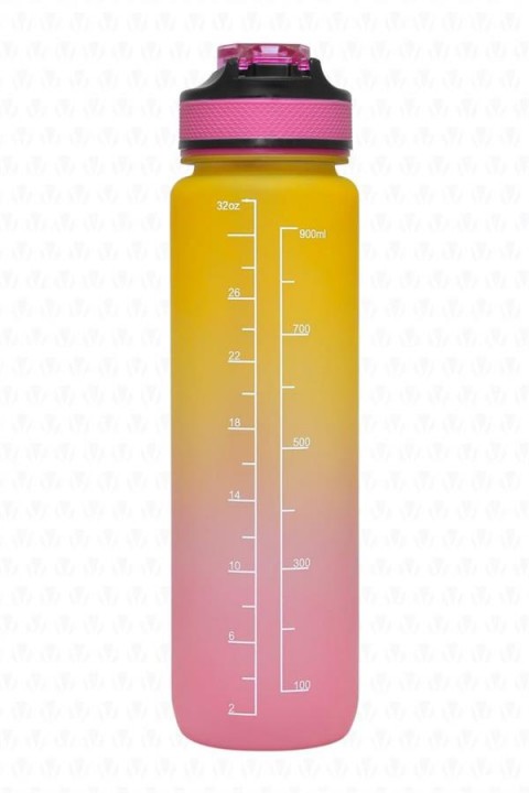 Fofana Bpa Içermez Motivasyonel Su Matarası 900 ml Pembe Su Matarası,su Şişesi,suluk