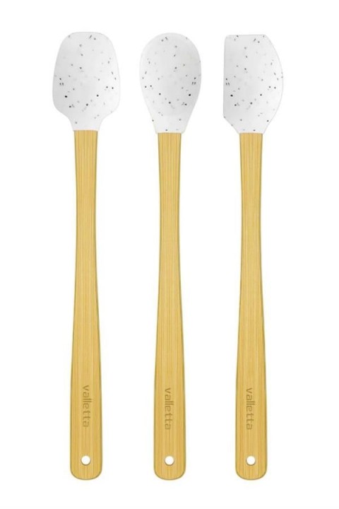 VALLETTA INDIGO VLT1516 SPATULA 3'LÜ SET - BEYAZ NOKTALI