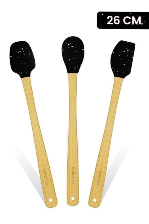 VALLETTA INDIGO VLT1520 SPATULA 3'LÜ SET - SİYAH NOKTALI