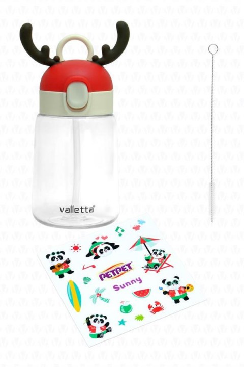 VALLETTA VLT1250 KİMBAYO MOTİVASYONLU SU MATARASI 400ML - KIRMIZI