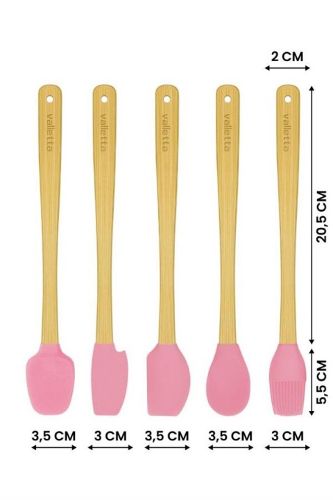VALLETTA VLT1530 INDIGO SPATULA 5'Lİ SET - PEMBE