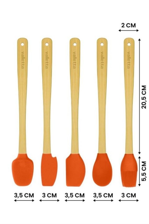 VALLETTA VLT1534 INDIGO SPATULA 5'Lİ SET - TURUNCU