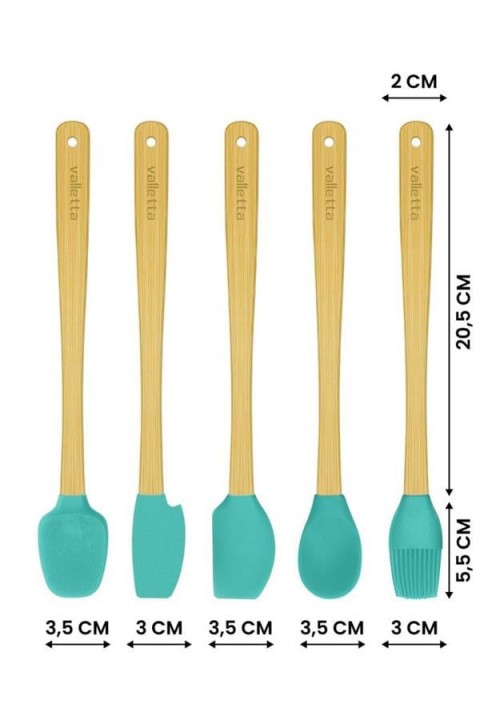 VALLETTA VLT1536 INDIGO SPATULA 5'Lİ SET - TURKUAZ