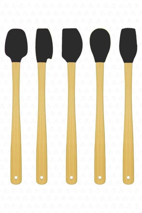 VALLETTA VLT1542 INDIGO SPATULA 5'Lİ SET - SİYAH NOKTALI