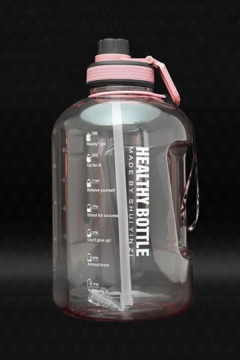 Winta Bpa Içermez Motivasyonel Su Matarası 2.5 Lt Pembe Su Matarası,su Şişesi,suluk