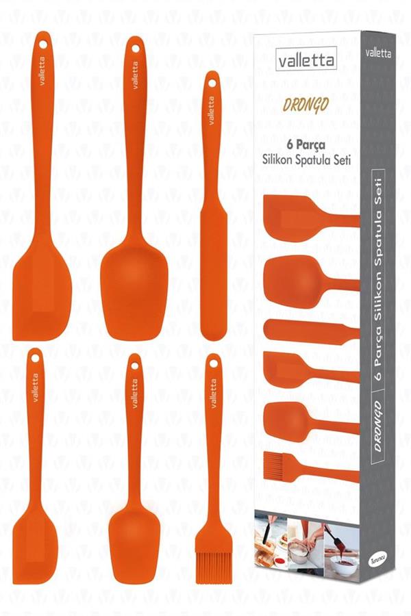 VALLETTA VLT1024 DRONGO 6'LI SPATULA SET TURUNCU