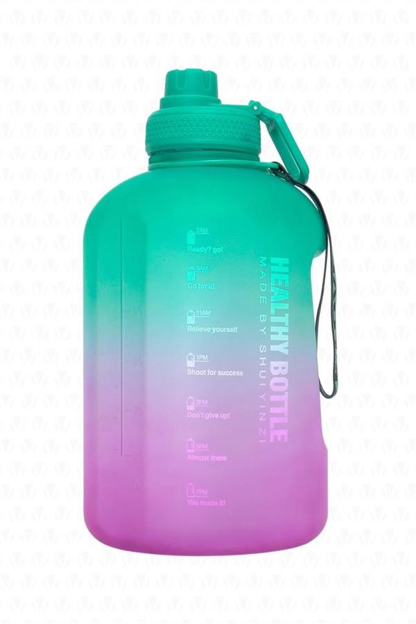 Famagusta Bpa Içermez Motivasyonel Su Matarası 2.2 lt Pembe Su Matarası su Şişesi