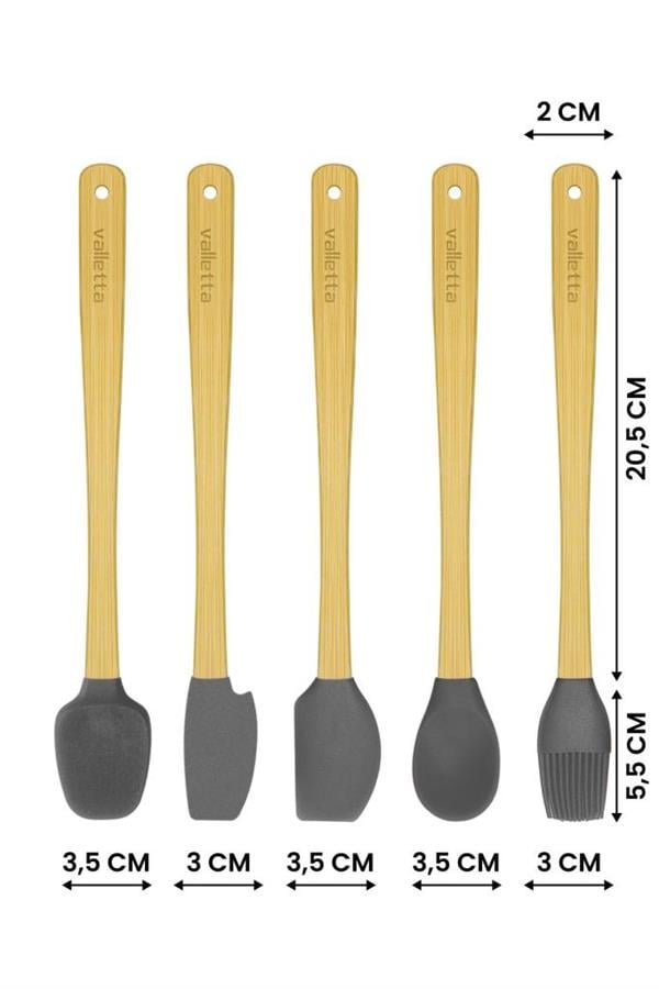 VALLETTA VLT1526 INDIGO SPATULA 5'Lİ SET - GRİ