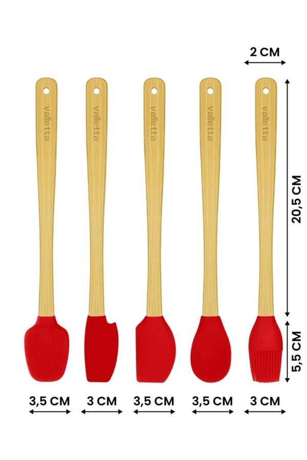 VALLETTA VLT1532 INDIGO SPATULA 5'Lİ SET - KIRMIZI