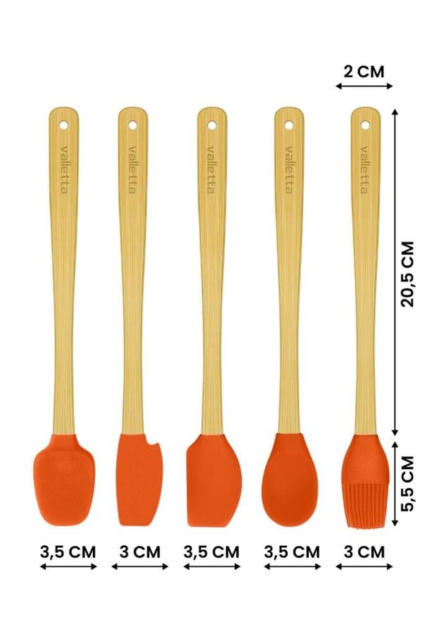 VALLETTA VLT1534 INDIGO SPATULA 5'Lİ SET - TURUNCU