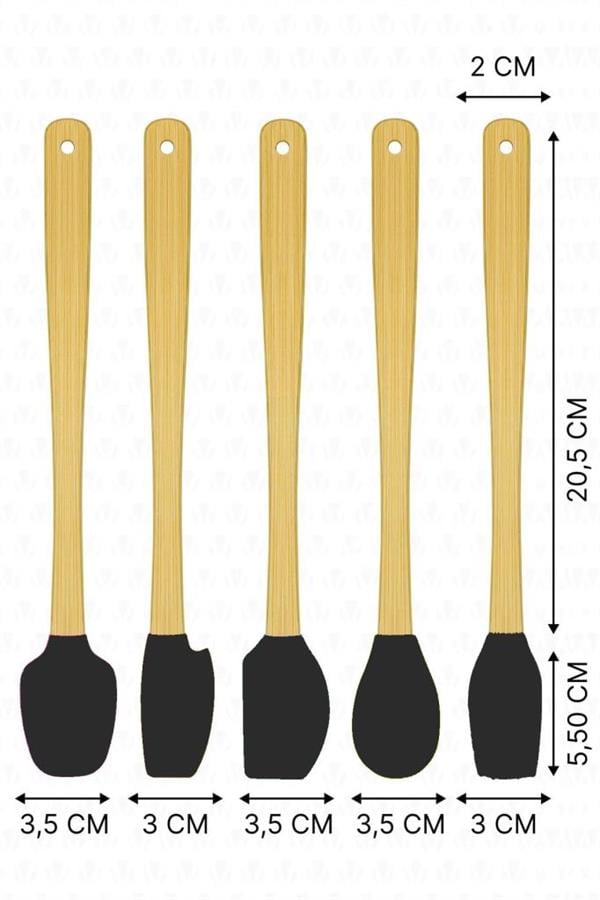 VALLETTA VLT1544 INDIGO SPATULA 5'Lİ SET - GRİ MERMER